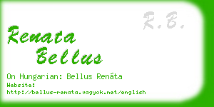 renata bellus business card