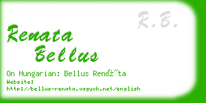 renata bellus business card